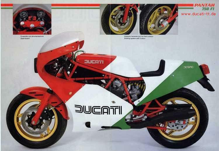 Ducati 750 F1 Pantah Desmo technical specifications